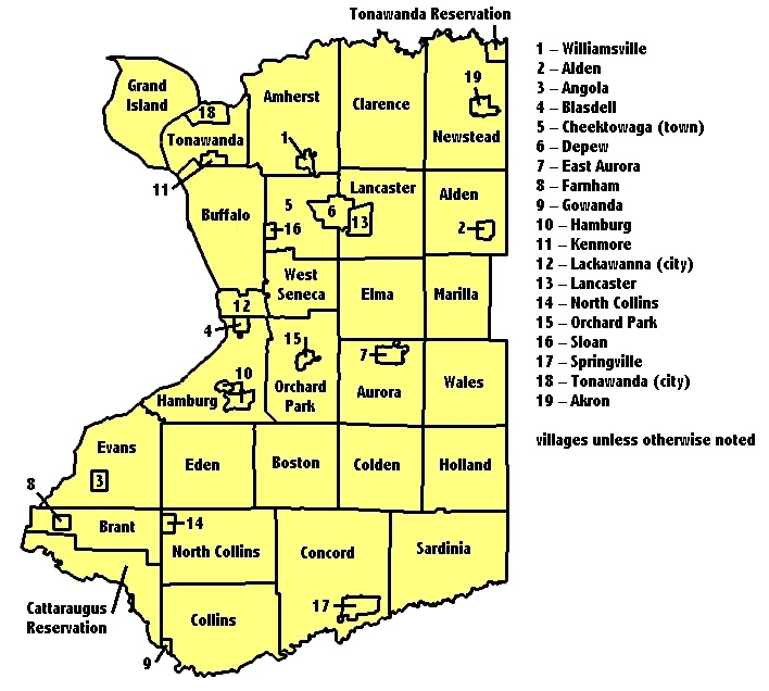 Erie County Towns